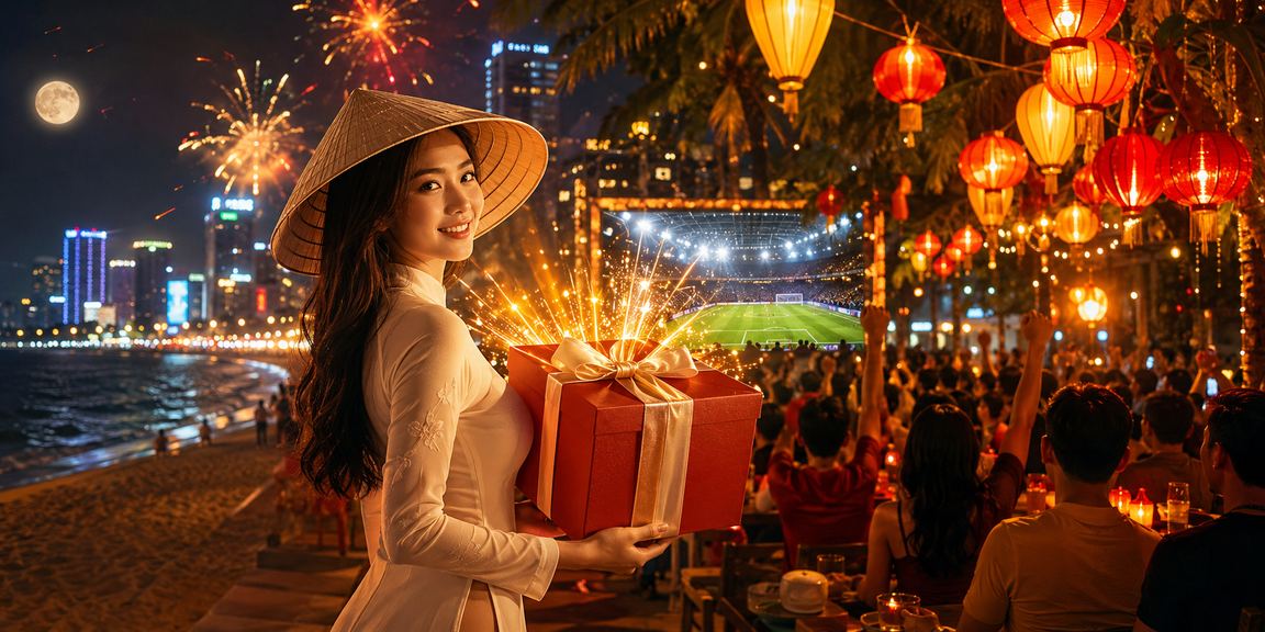 Người chơi cá cược trực tuyến tại Hội An với chiếc nón lá truyền thống